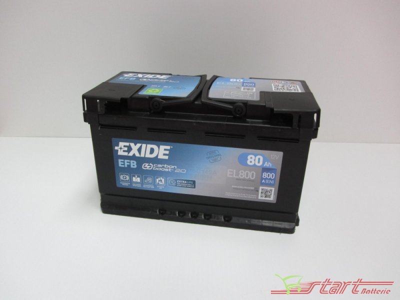 Exide EL800 EFB 12V 80Ah 800A(EN) L4A